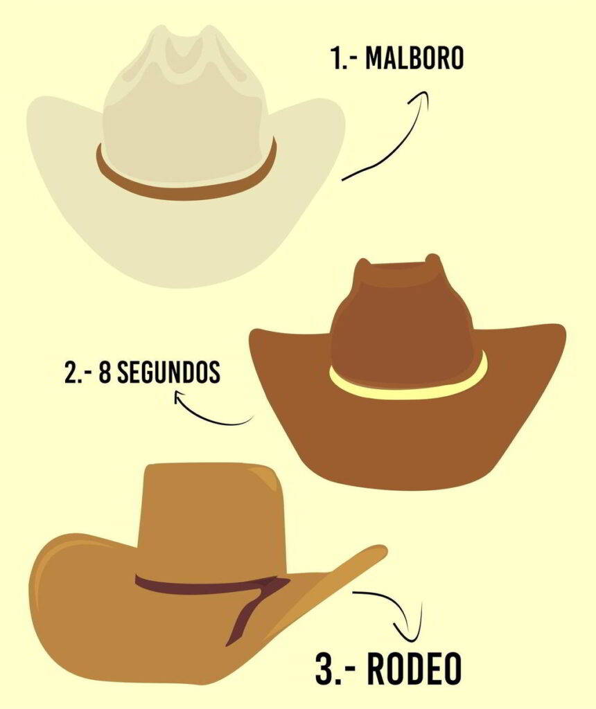 sombrero horma rodeo malboro,8 segundos