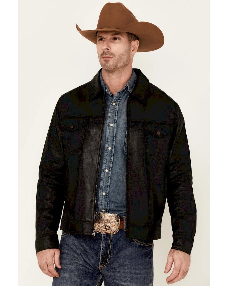 Cómo combinar una chaqueta vaquera de camionero para hombre: chaqueta camionero