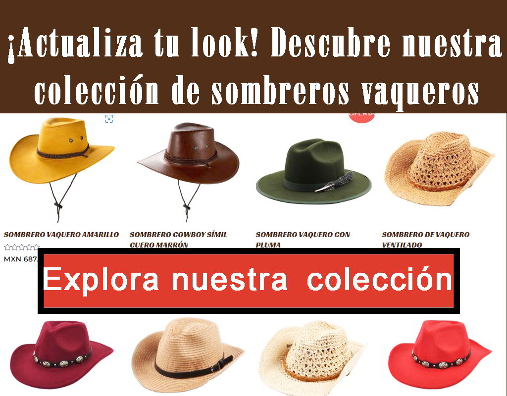 colección sombreros vaqueros todos
