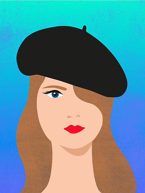 sombrero Boina: rostro redondo