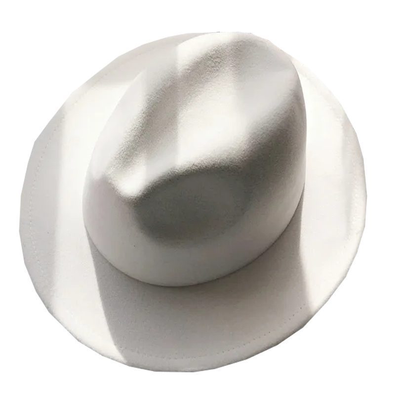 Sombrero vaquero blanco de fieltro