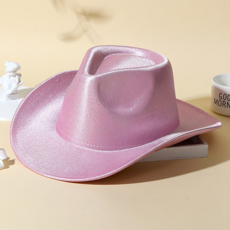 gorro vaquero rosa cotillon fiesta