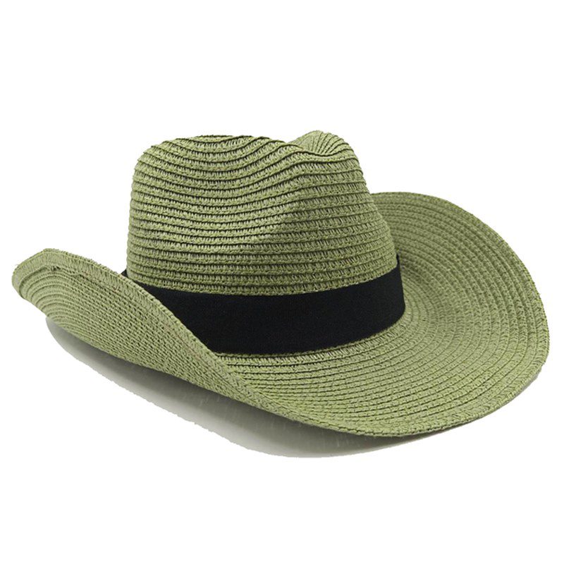 texana sombrero vaquero para mujer paja