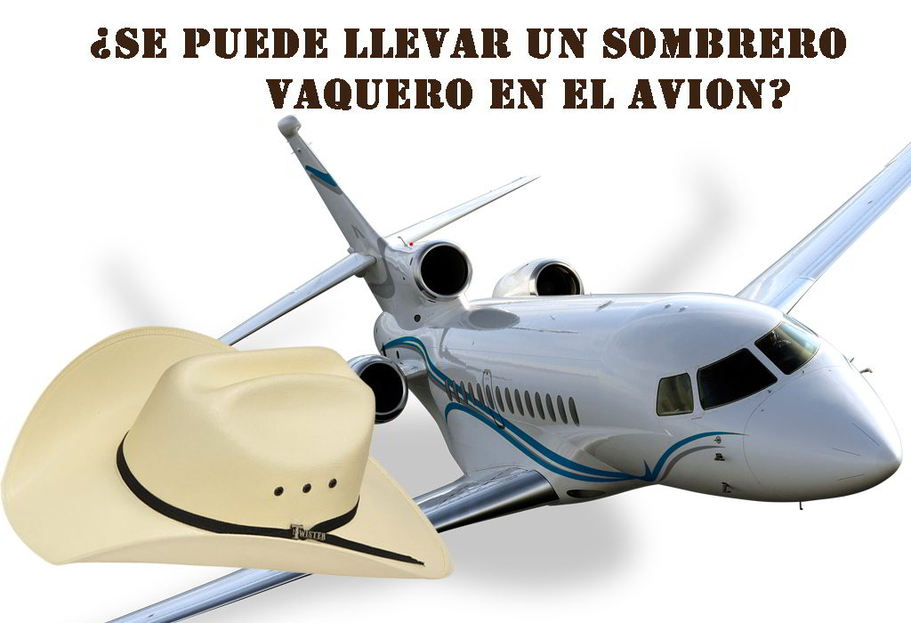 ¿Se puede llevar un sombrero vaquero en el avion?