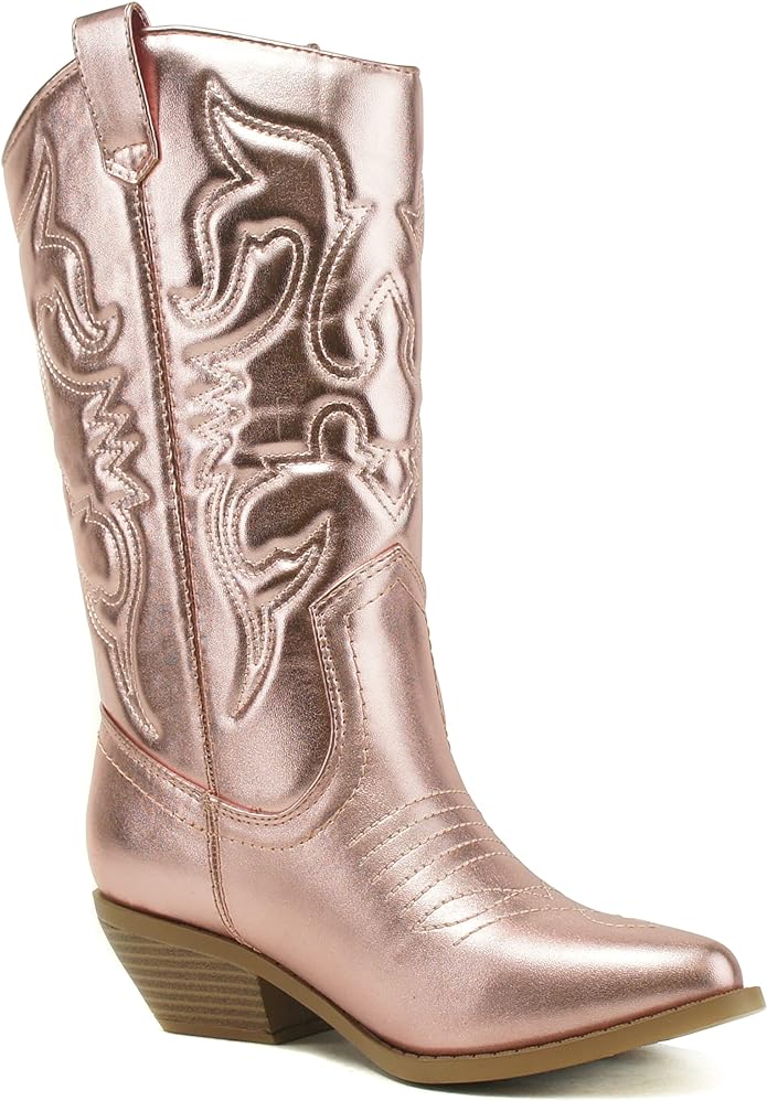 BOTAS VAQUERAS DE MUJER METÁLICAS